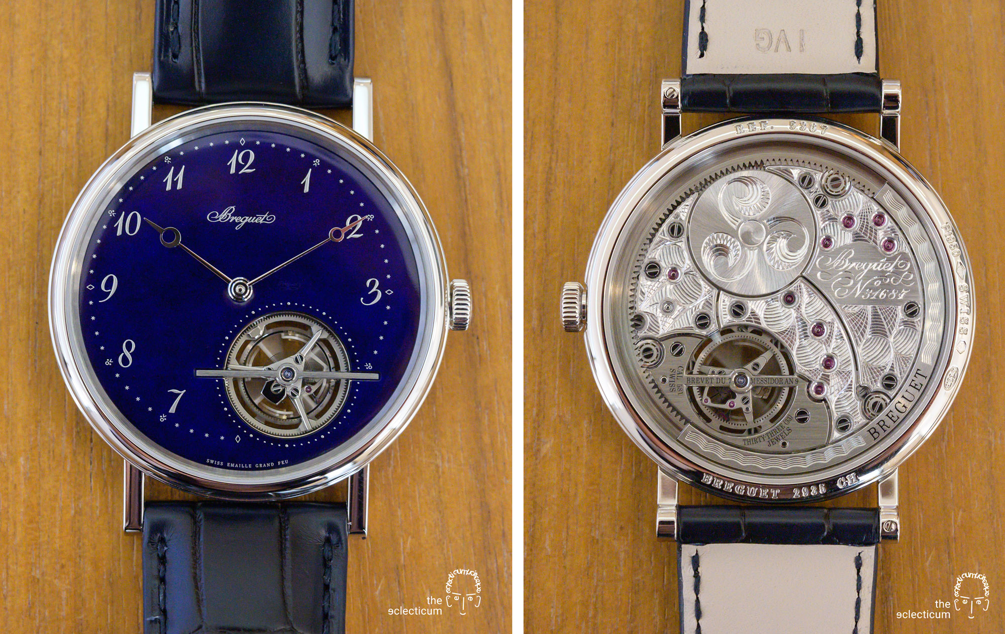 Breguet Classique Tourbillon Extra-Plat Blue Ref. 5367PT Grand Feu Enamel Cal. 581