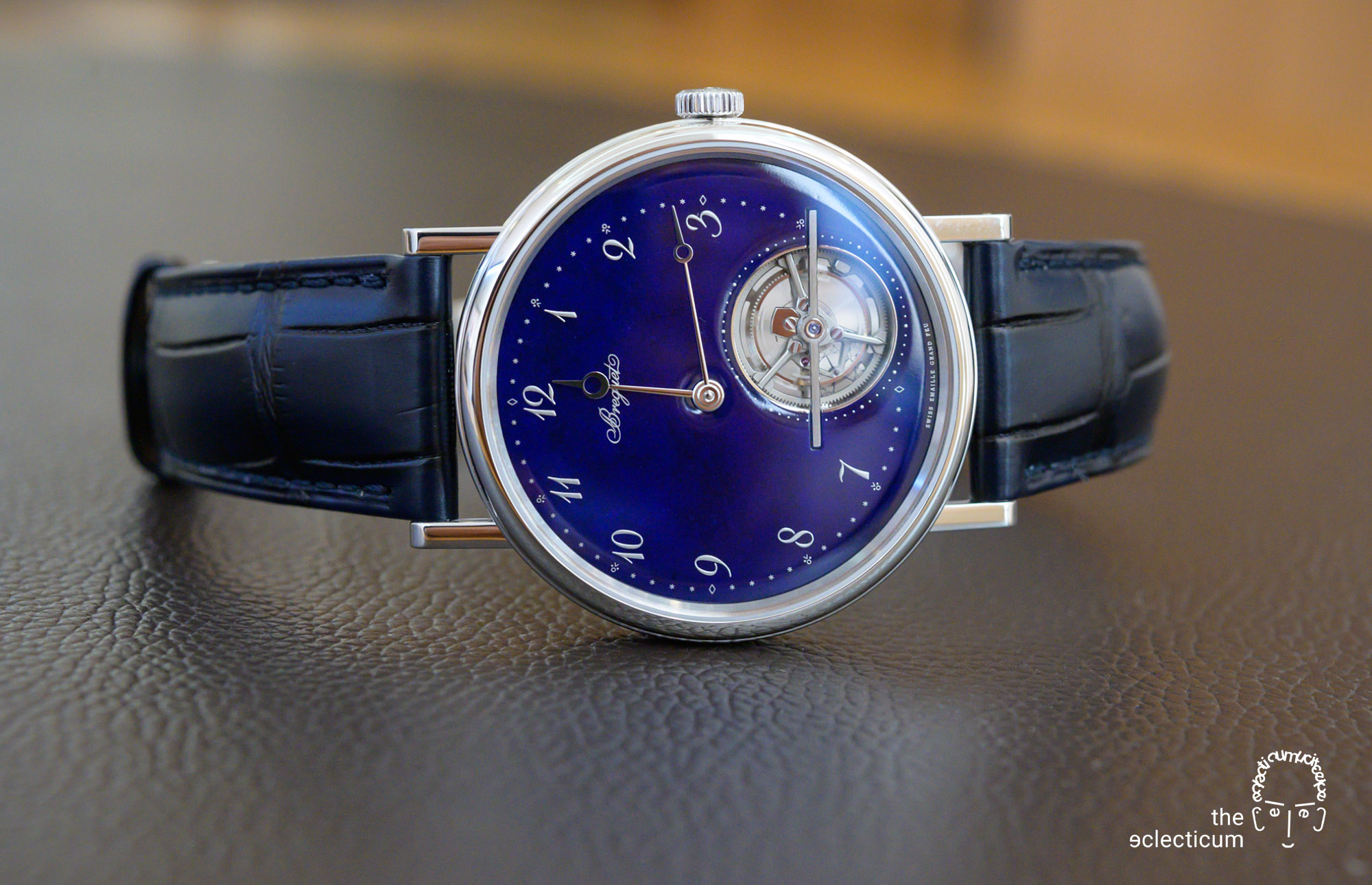 Breguet Classique Tourbillon Extra-Plat Blue Ref. 5367PT Grand Feu Enamel