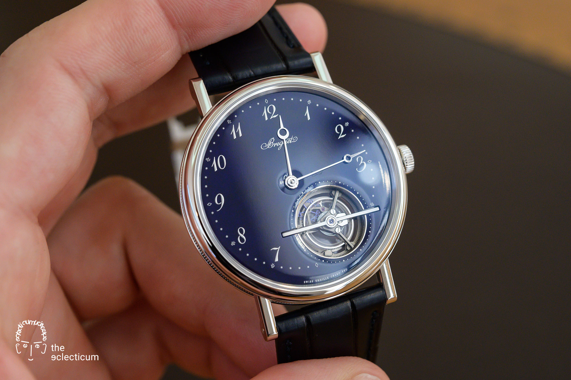 Breguet Classique Tourbillon Extra-Plat Blue Ref. 5367PT Grand Feu Enamel