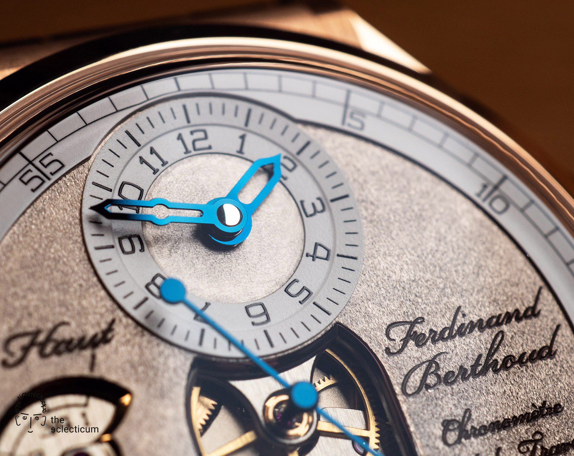 Ferdinand Berthoud Chronometry FB 1 œuvre oeuvre d'or chronometer dial heatblued steel hands