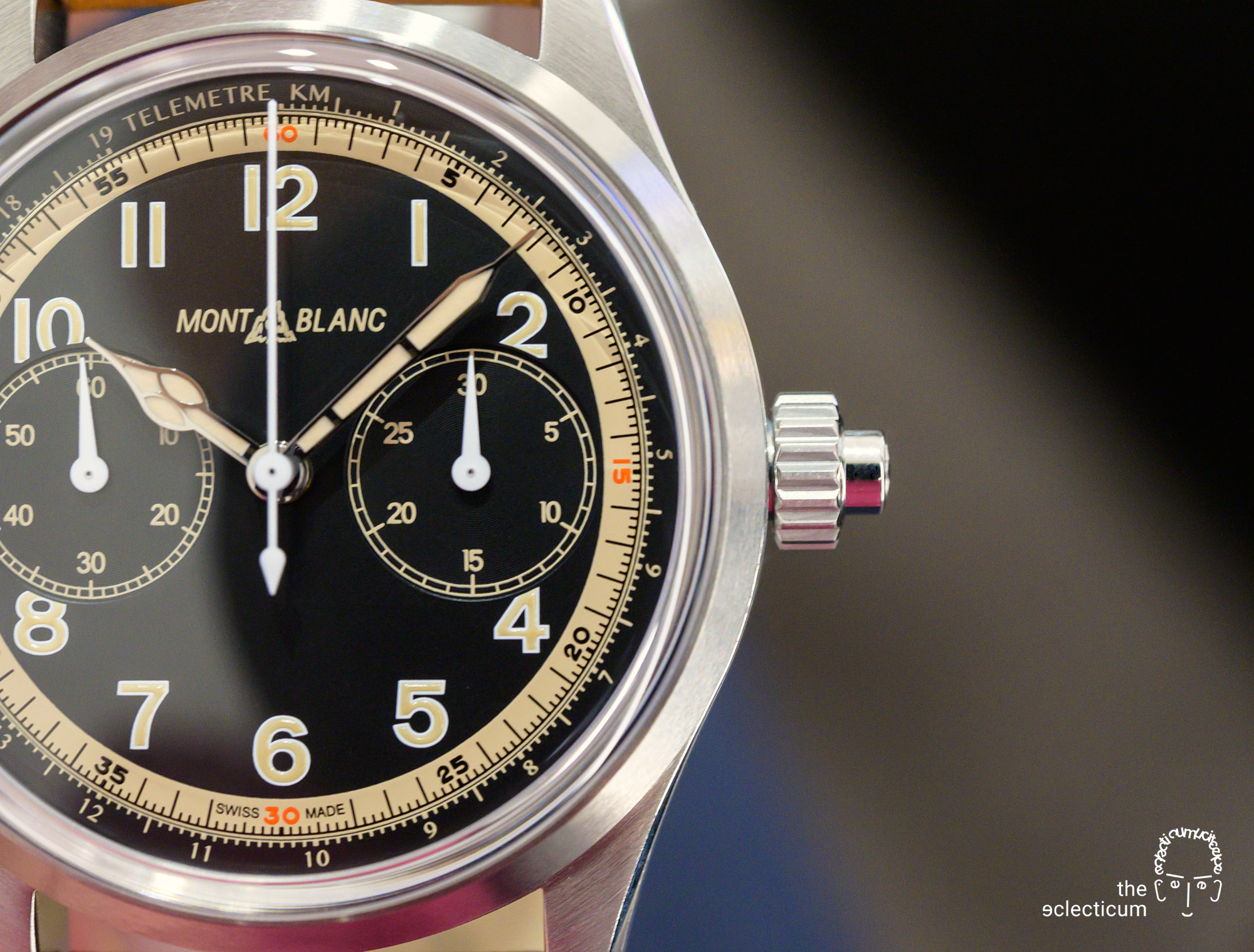 Montblanc 1858 Monopusher Chronograph automatic coaxial crown