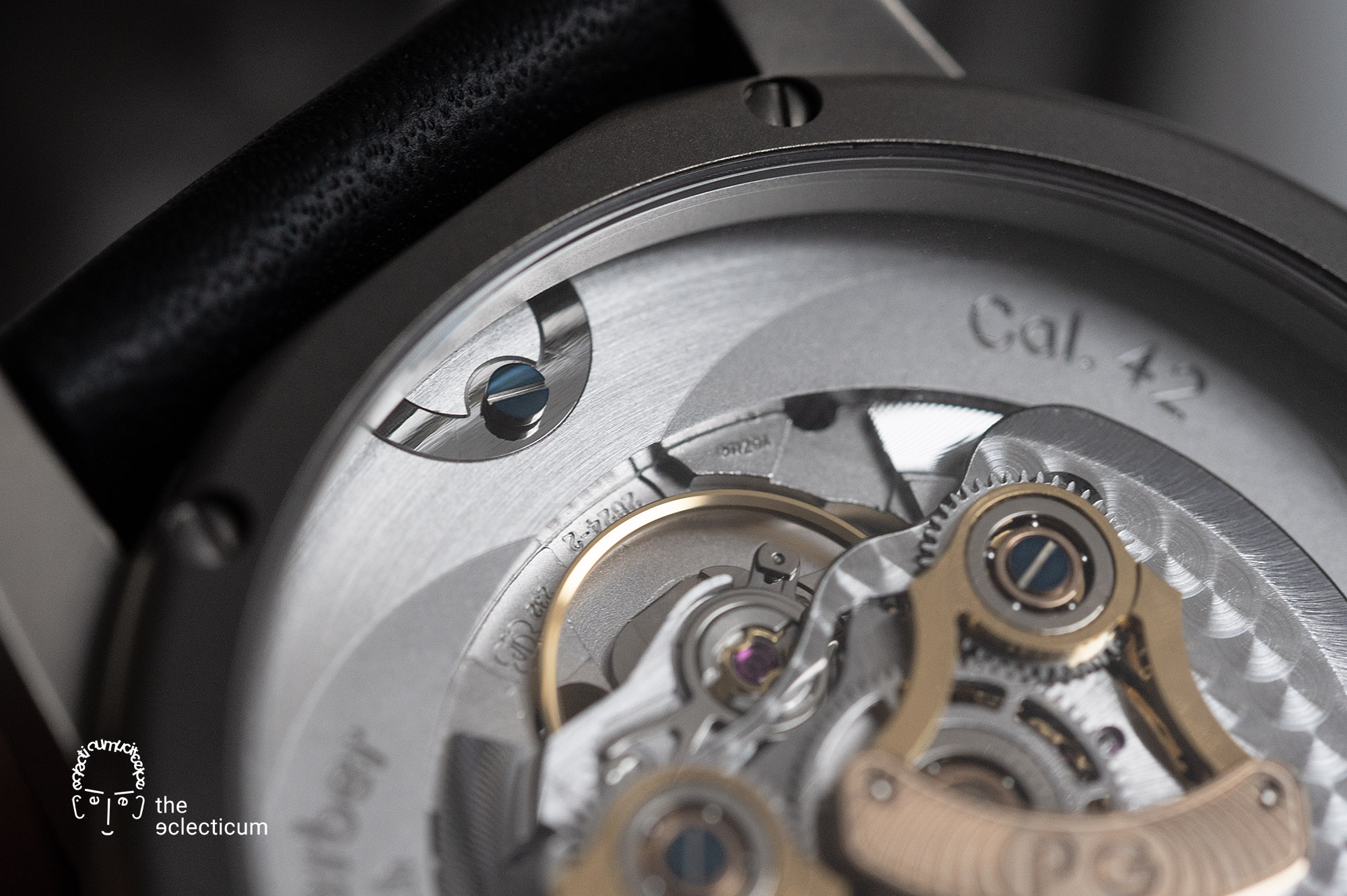 Paul Gerber Triple Rotor AHCI Ref 420 ETA 2824 guilloche independent watchmaking titanium in-house anthracite large date