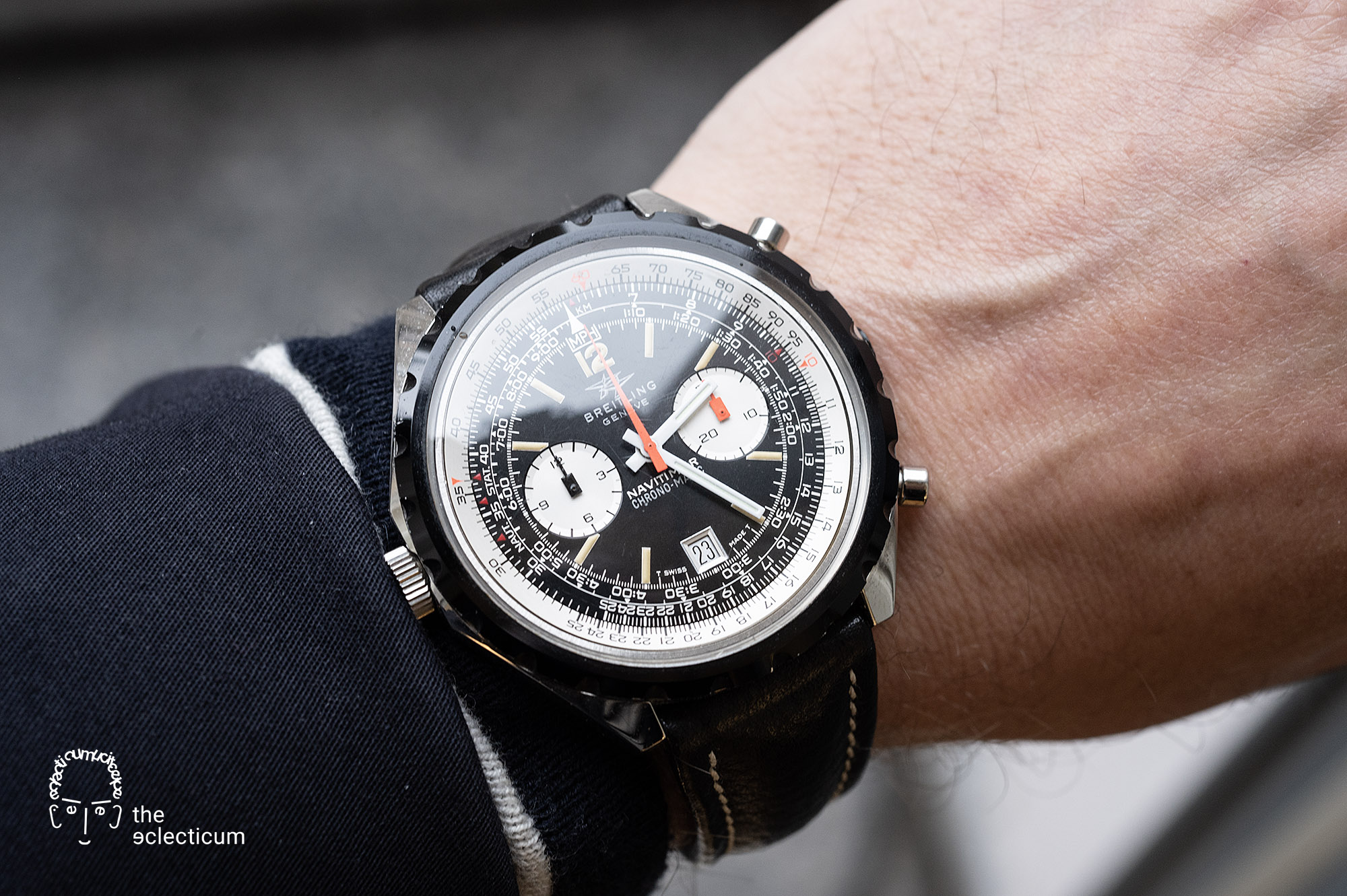 Breitling Navitimer Chrono Matic Ref. 1806 cal. 14 microrotor chronograph automatic fried egg