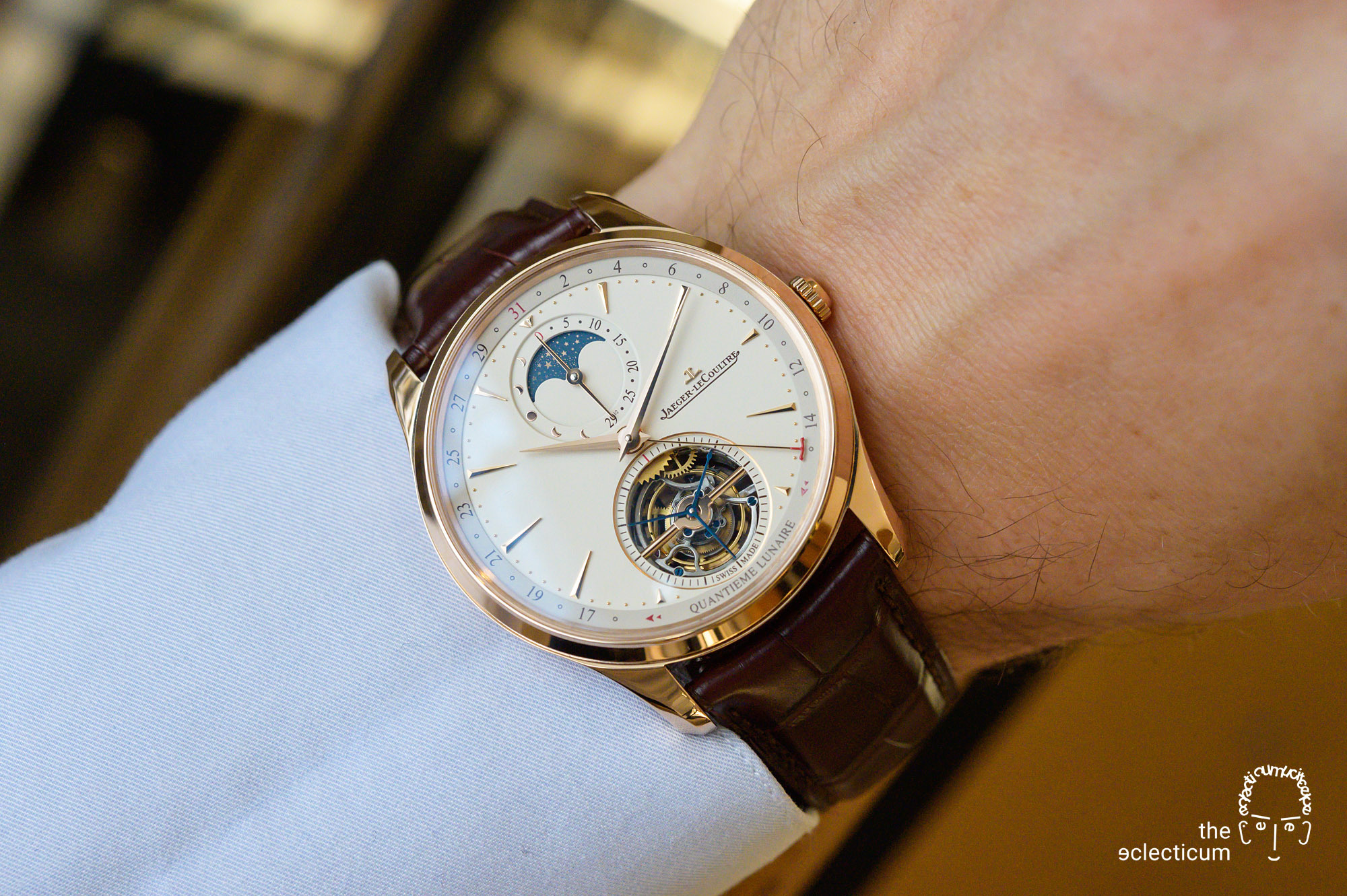 Jaeger-LeCoultre JLC Master Control Tourbillon Moon 2020 wristshot