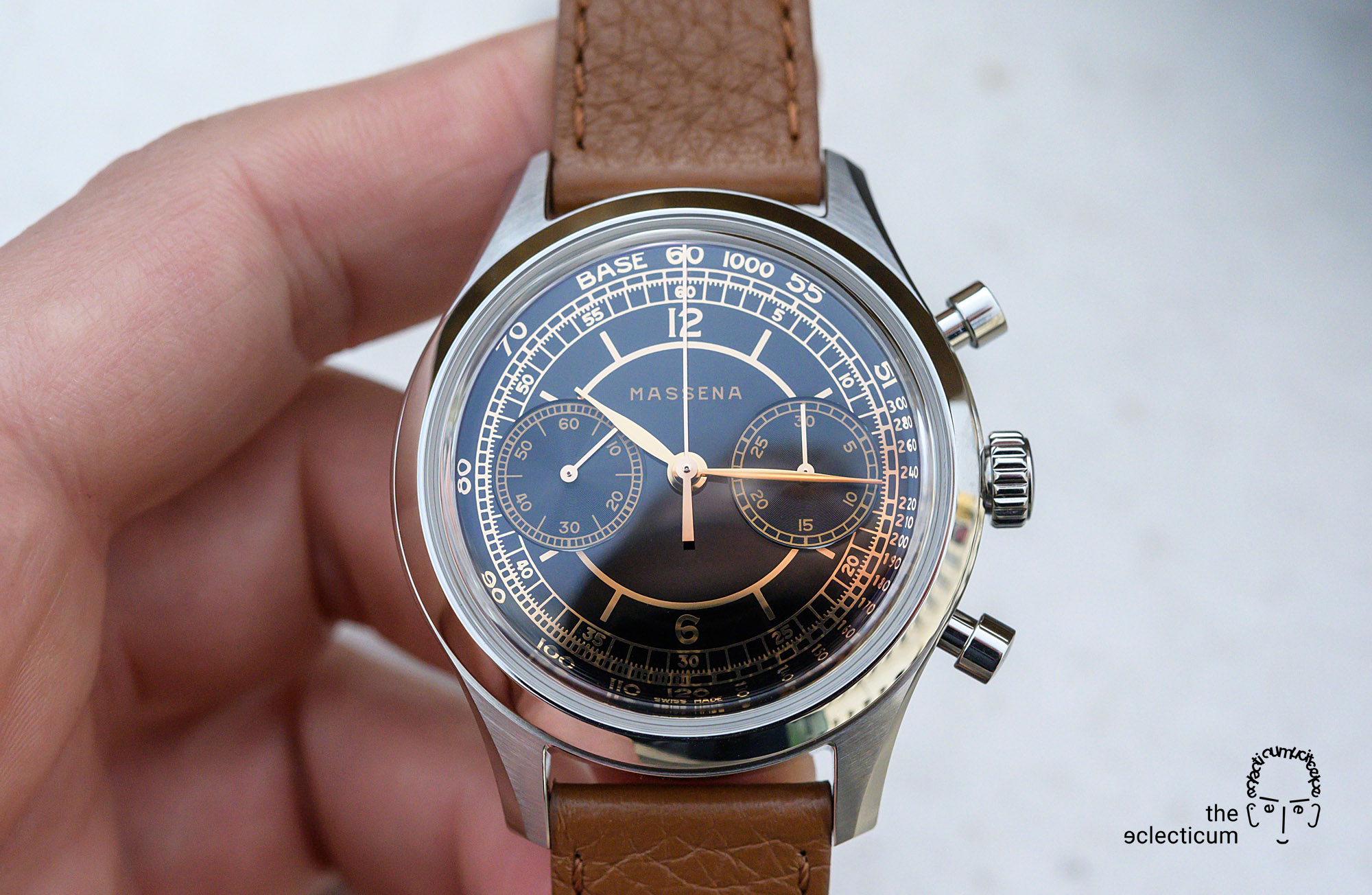 Massena Lab Archetype 0.0 gilt dial sellita SW 510 M William Rohr chronograph