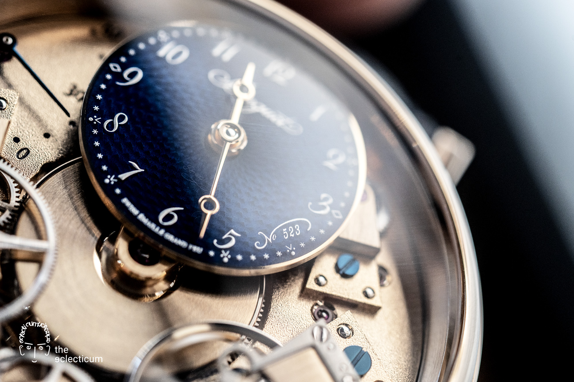 Breguet Tradition Automatique Ref. 7035BH 250th anniversary finishing guilloche grand feu enamel basse-taille secret signature