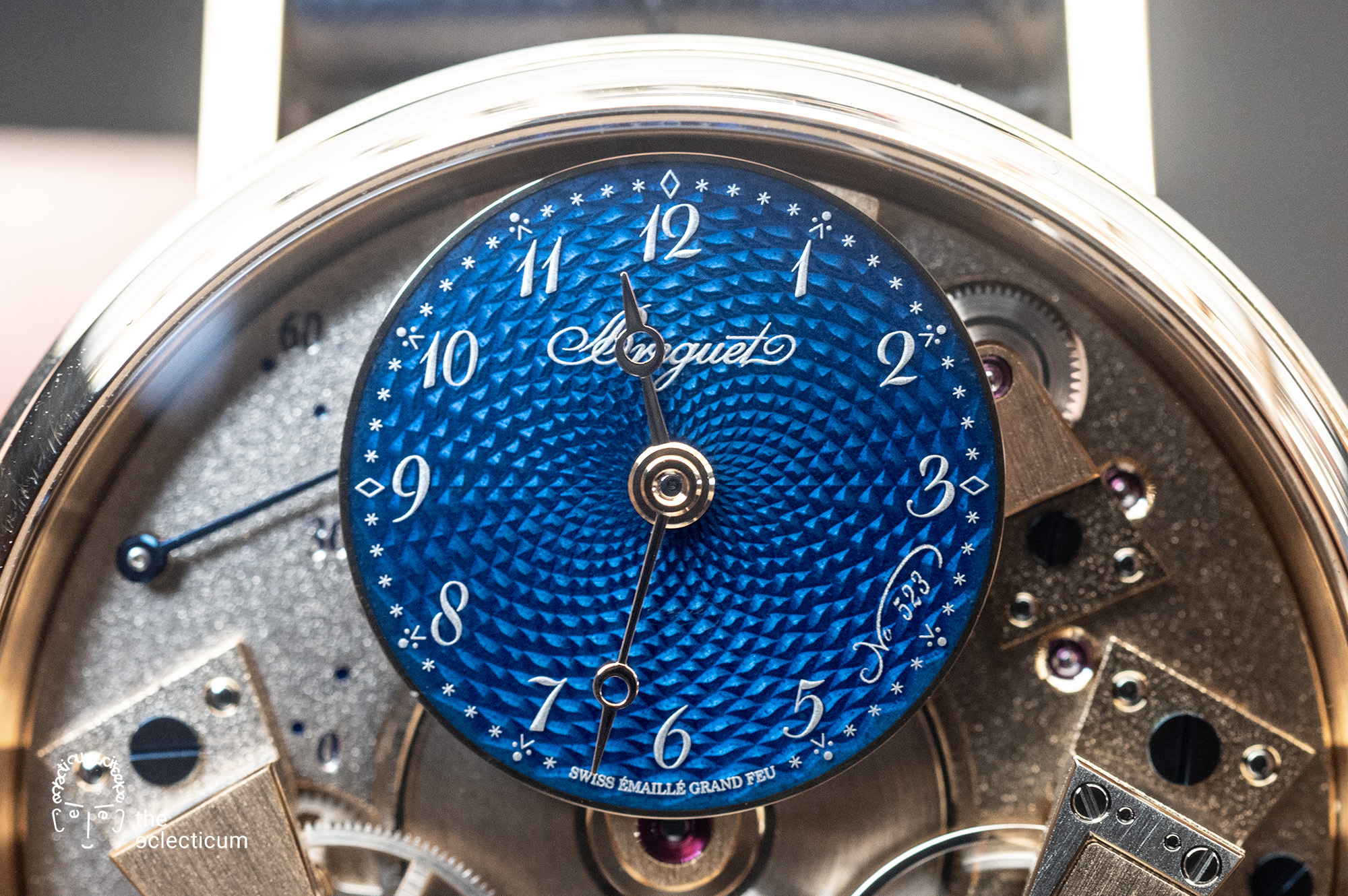 Breguet Tradition Automatique Ref. 7035BH 250th anniversary finishing guilloche grand feu enamel basse-taille