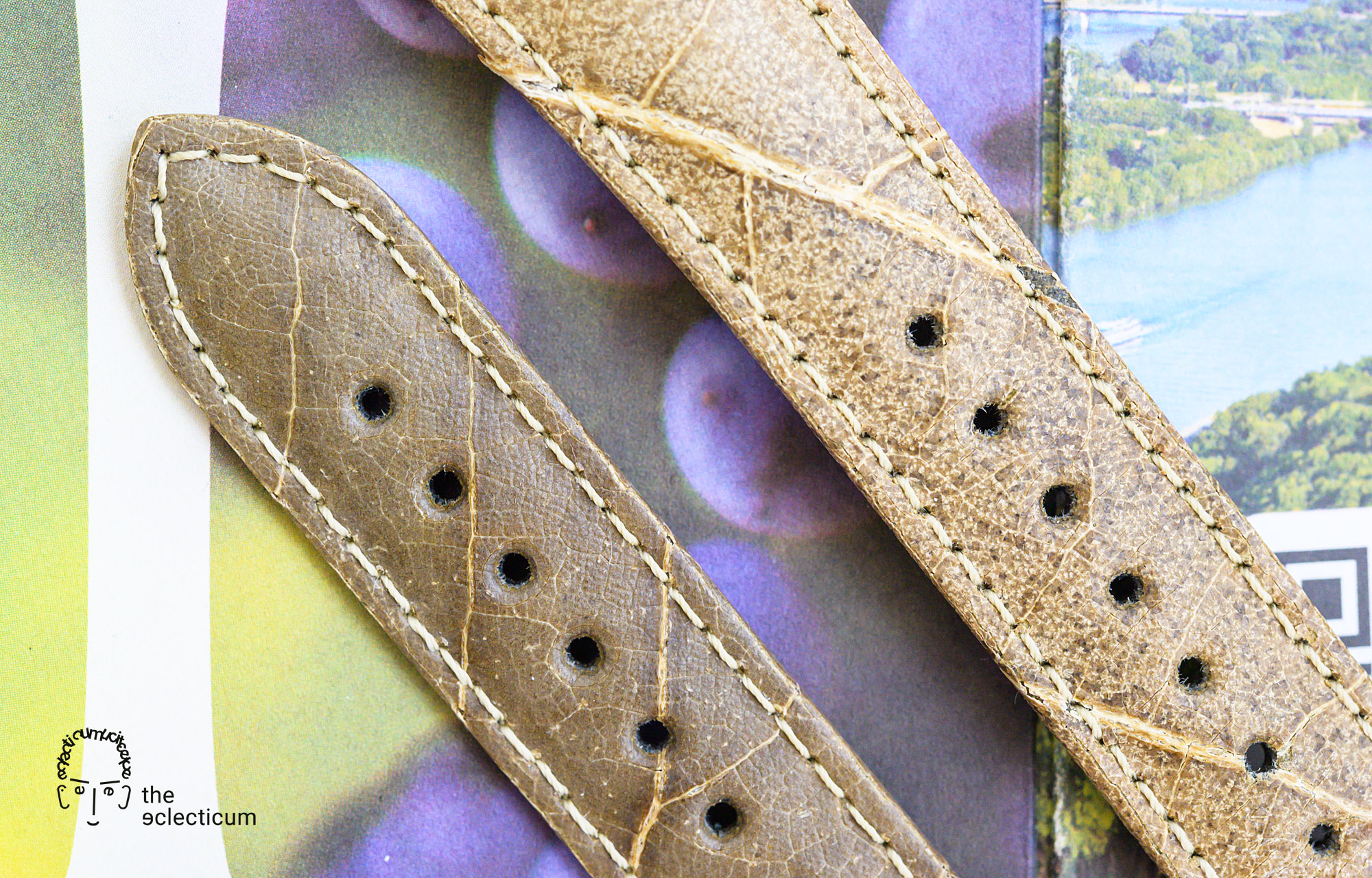 Wine Hirsch bracelet leaf leaves vegan strap
