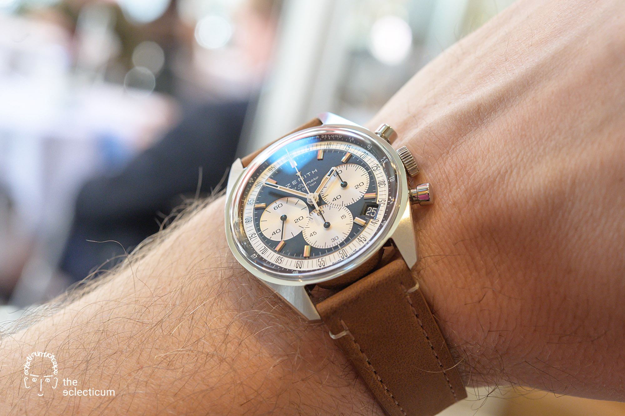 Zenith Chronomaster Original El Primero Cal. 3600 stainless steel inversed panda dial