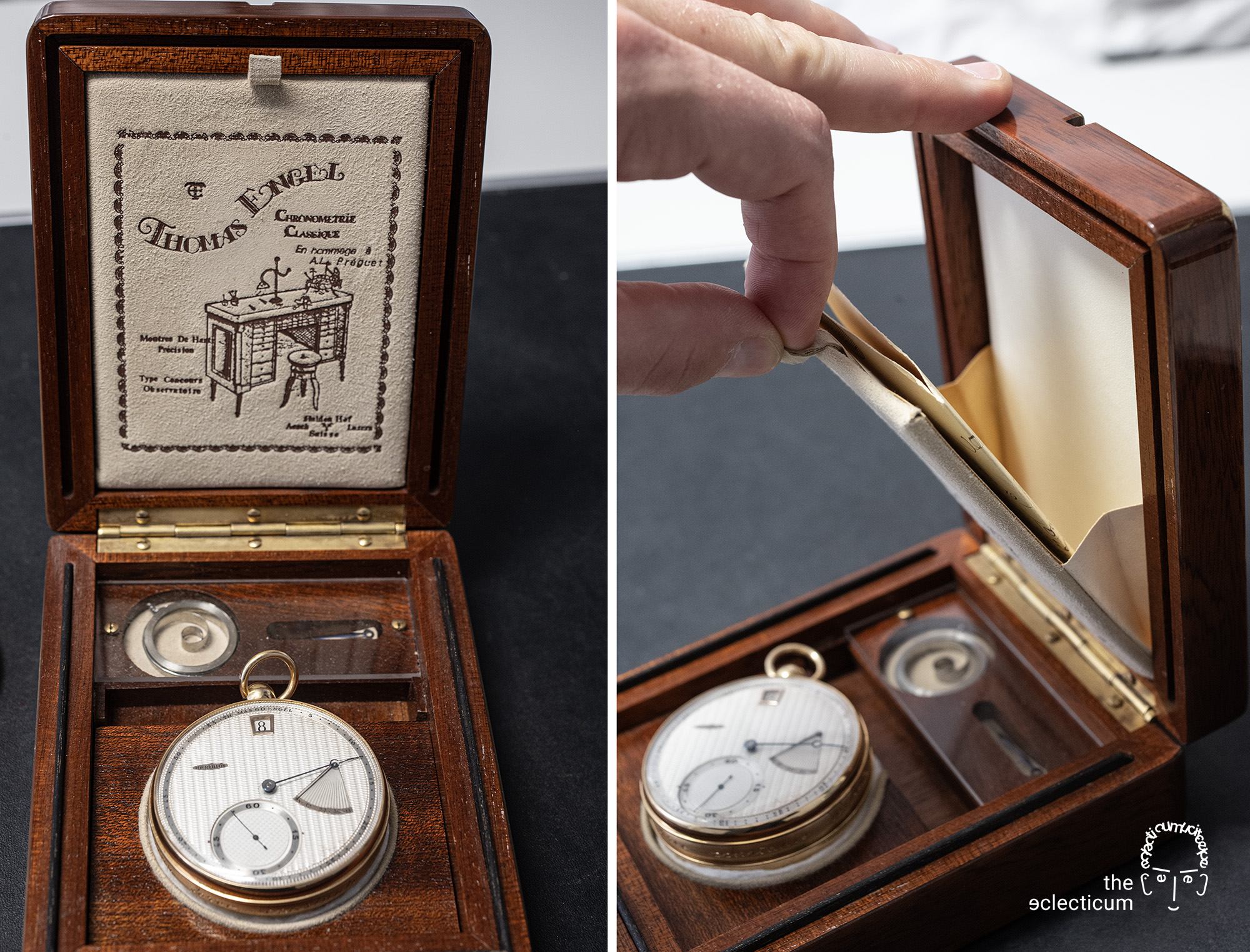 Thomas Engel Breguet Flying Tourbillon Force Constante Remontoir Jumping Hour Thermometer Power Reserve guilloche guillochage engined-turned handmade Richard Daners Chronometer