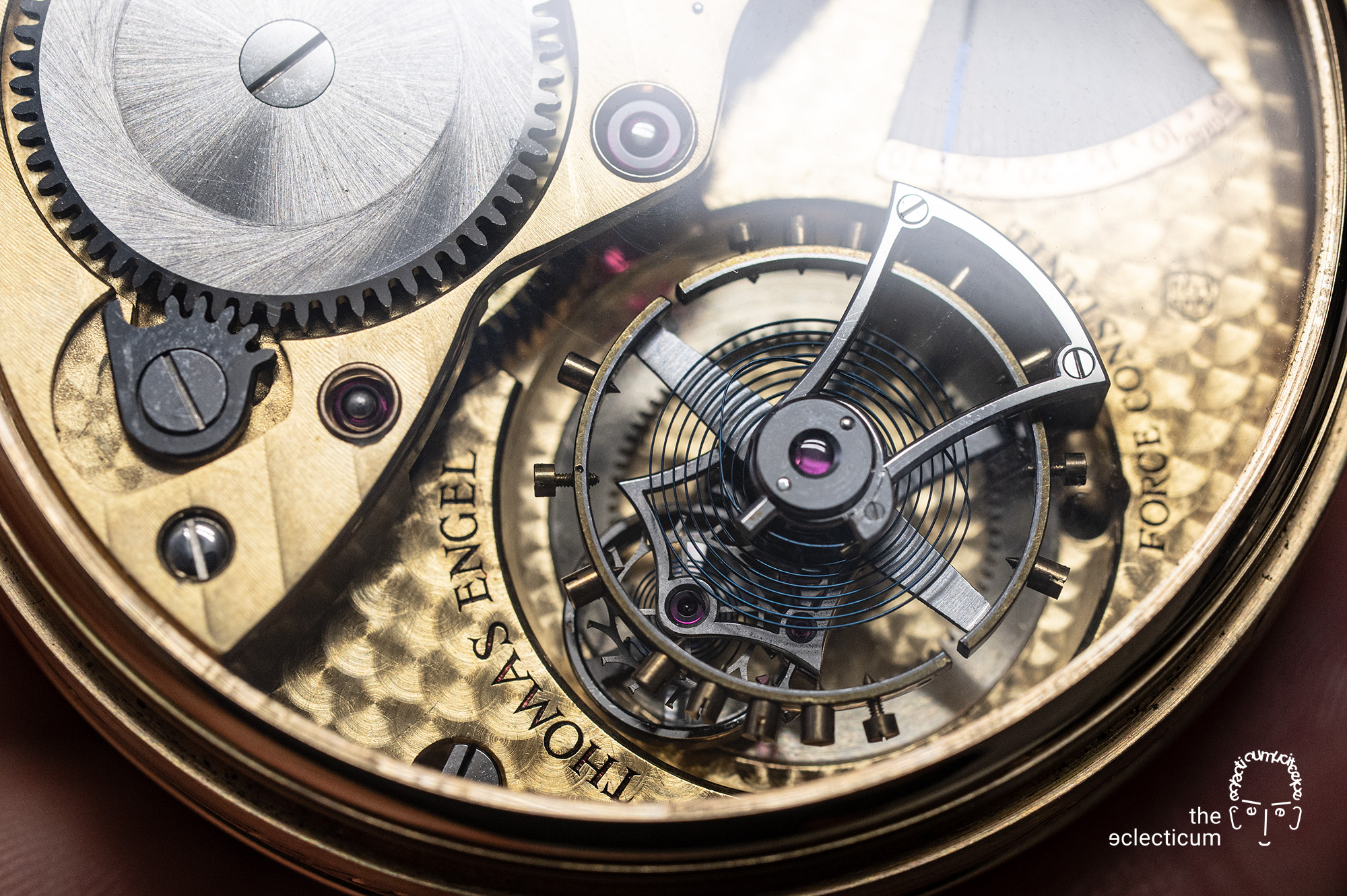 Thomas Engel Breguet Flying Tourbillon Force Constante Remontoir Jumping Hour Thermometer Power Reserve guilloche guillochage engined-turned handmade Richard Daners Chronometer