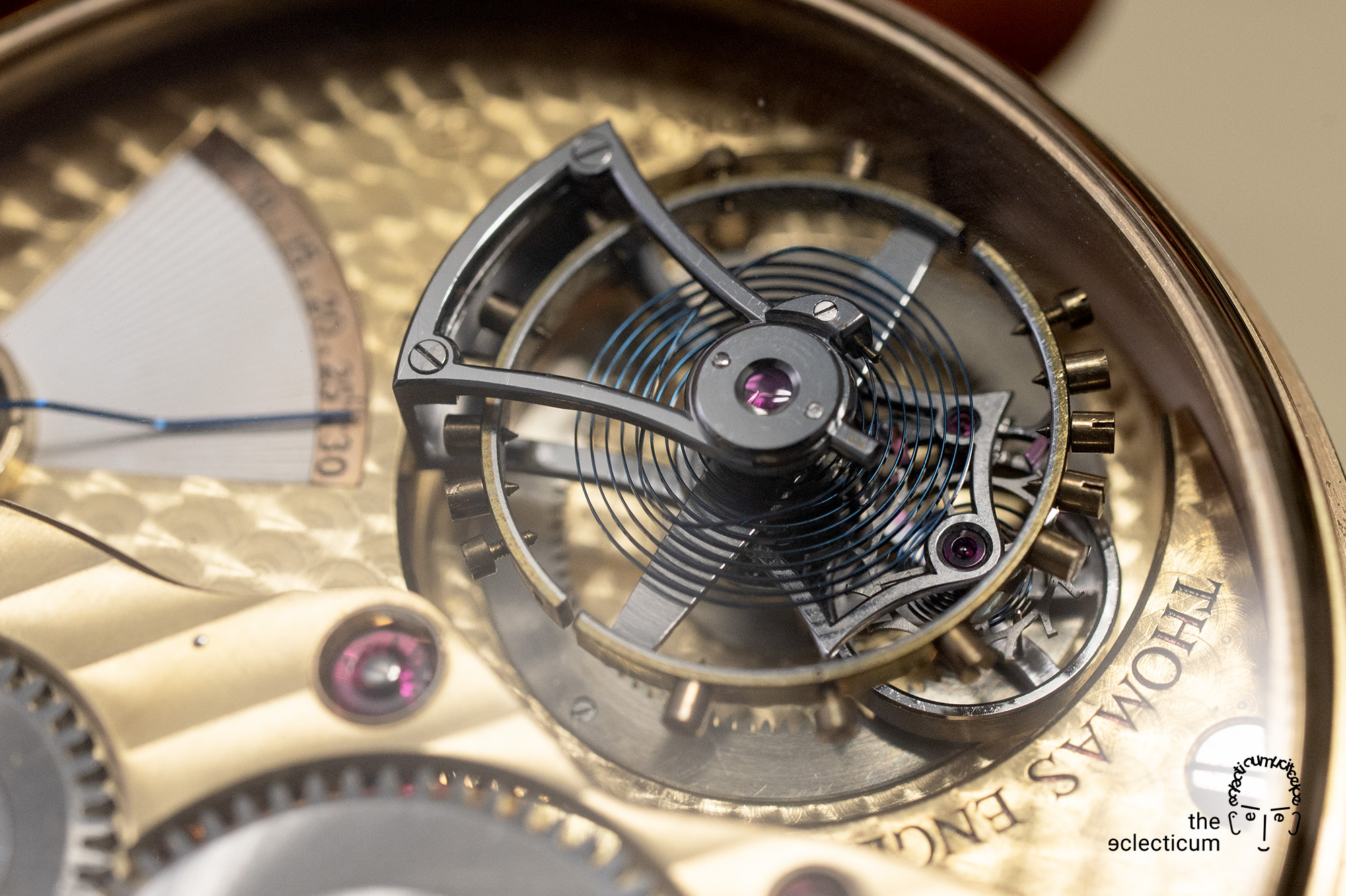 Thomas Engel Breguet Flying Tourbillon Force Constante Remontoir Jumping Hour Thermometer Power Reserve guilloche guillochage engined-turned handmade Richard Daners Chronometer