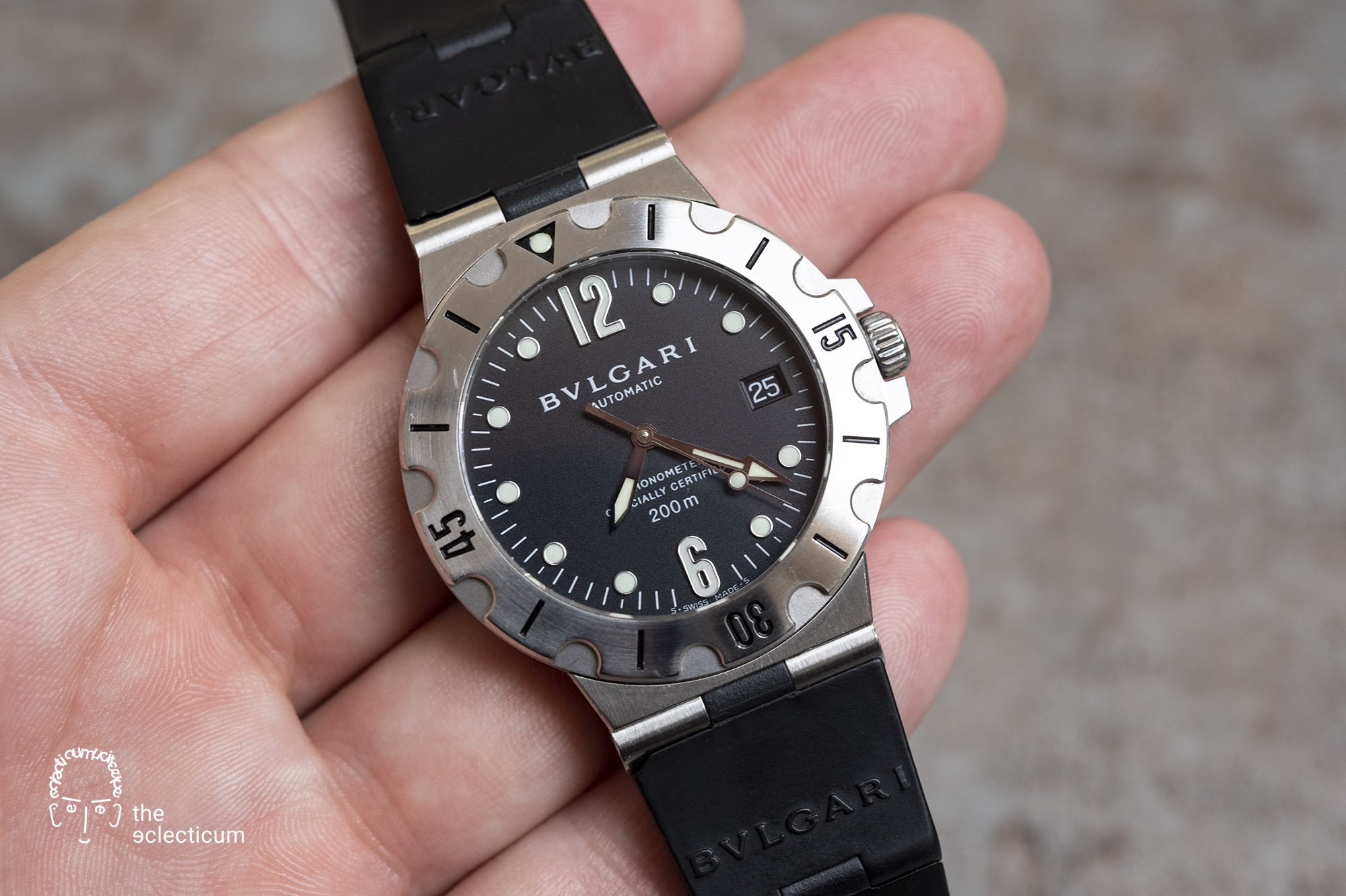 Bulgari Bvlgari Diagono Scuba SD38S diver chronometer