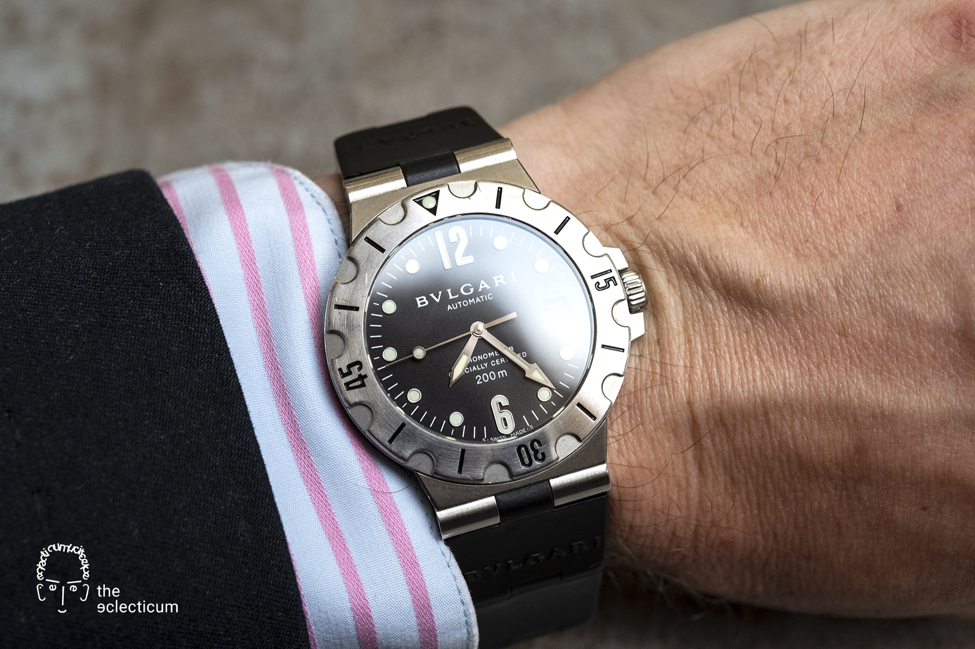 Bulgari Bvlgari Diagono Scuba SD38S diver chronometer