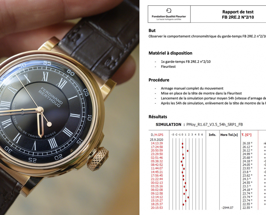 Ferdinand Berthoud Chronometer Chronometre FB 2.RE hand wound constant force fusee chain remontoir enamel dial