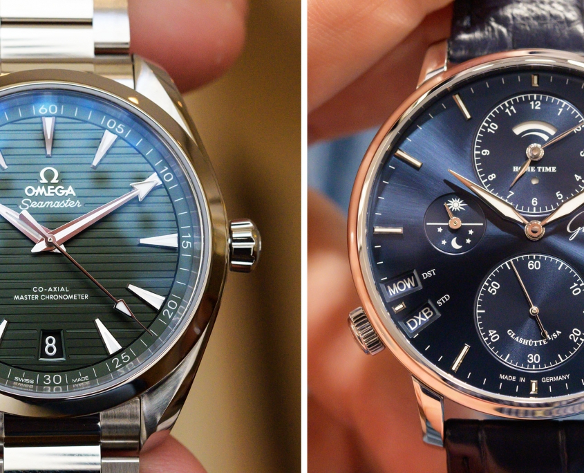 Glashütte Original Senator Cosmopolite Blue OMEGA Seamaster green new colours 2020