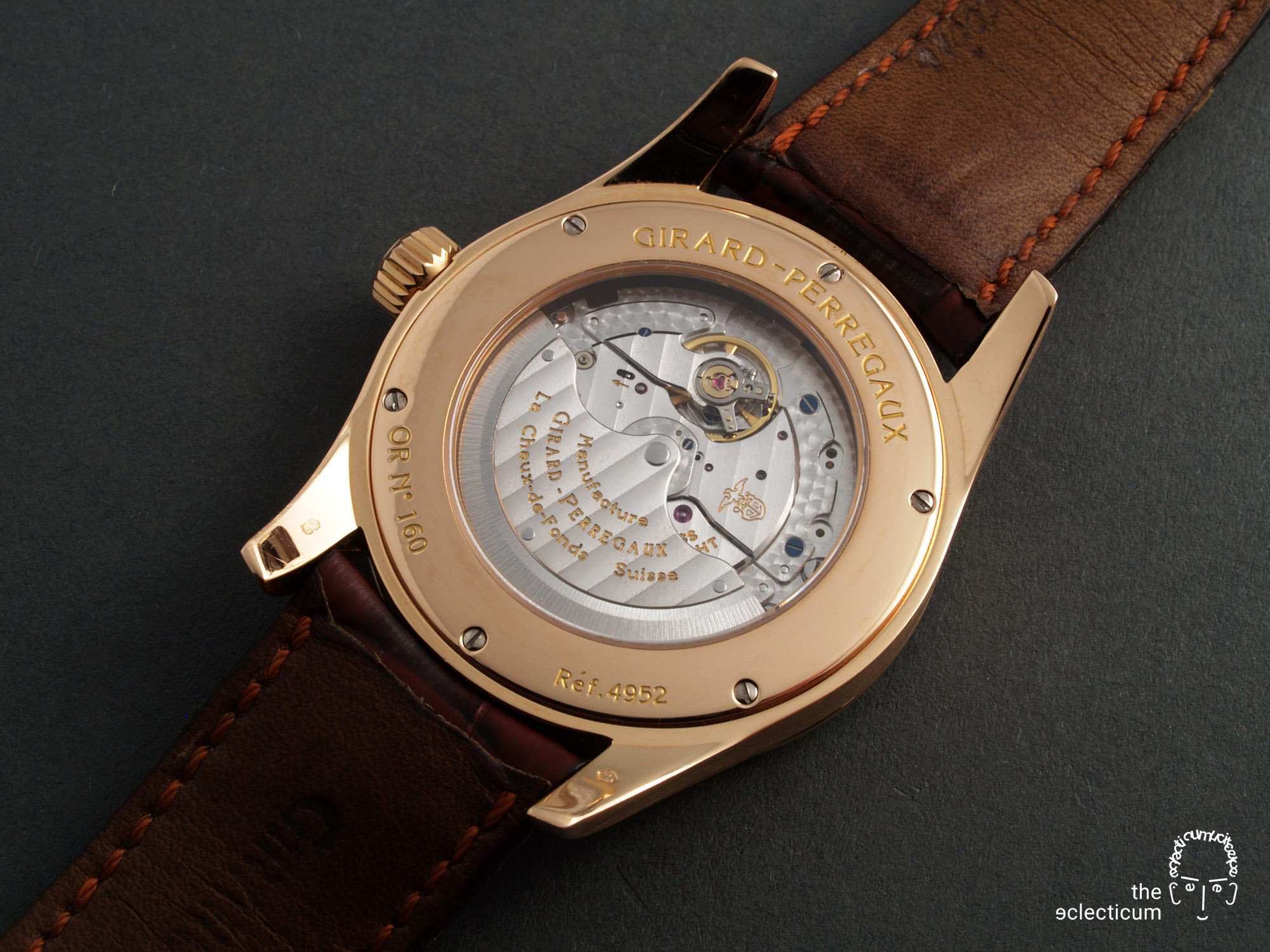 Girard-Perregaux Classique Elegance Ref. 49520 manufacture rose gold in-house caseback GP3300