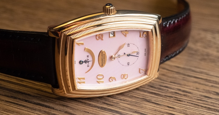 Parmigiani Ionica Hebdomadaire red gold mother-of-pearl