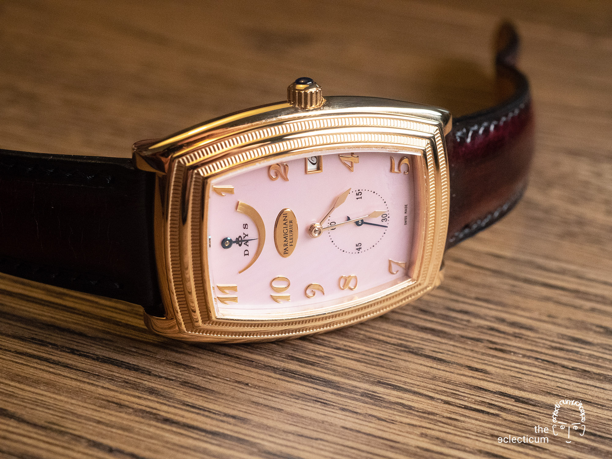 Parmigiani Ionica Hebdomadaire red gold mother-of-pearl