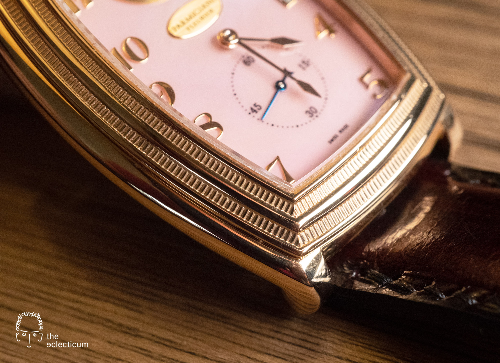 Parmigiani Ionica Hebdomadaire red gold mother-of-pearl