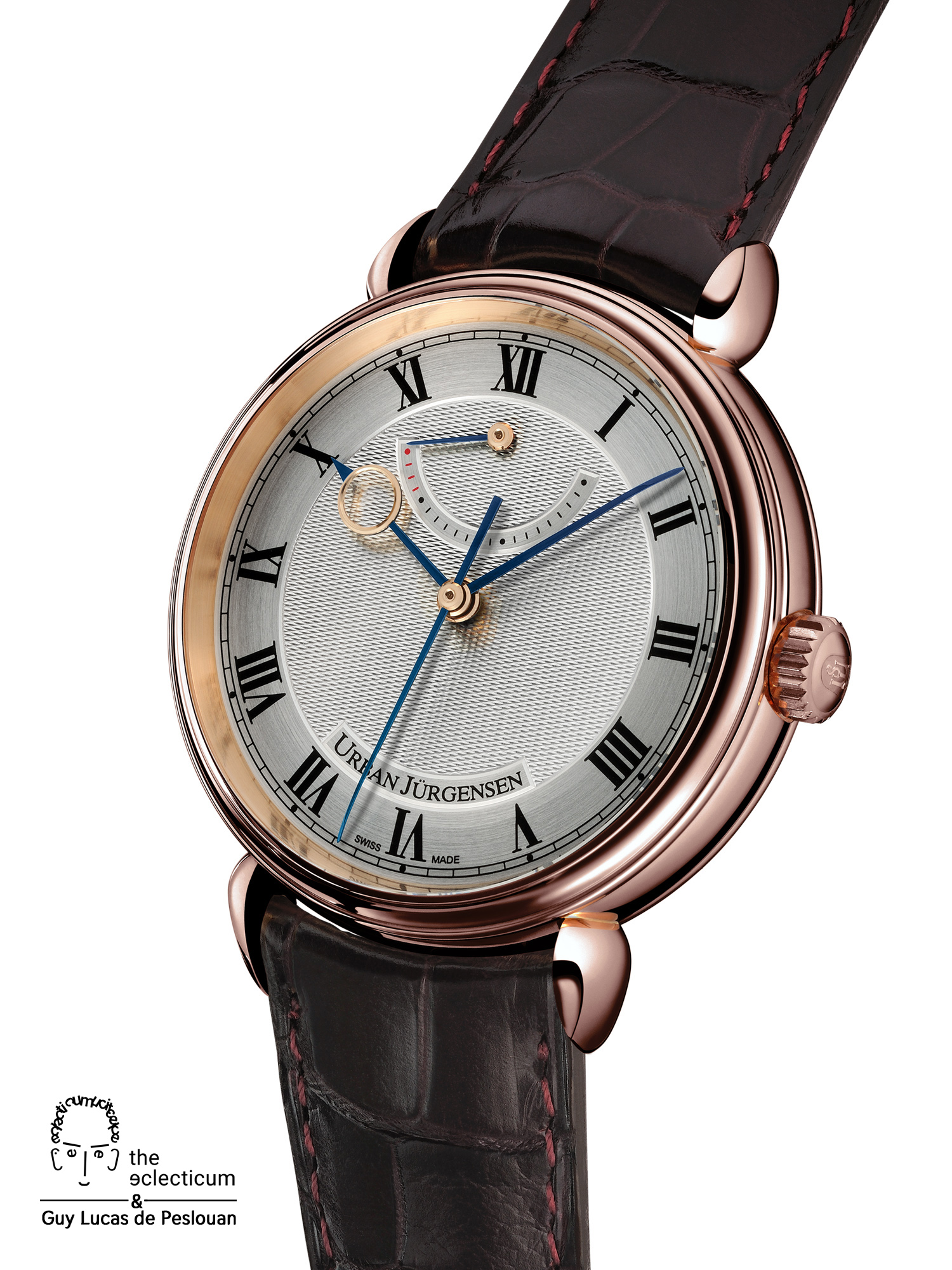 Urban Jurgensen 1140 red gold case Guy Lucas de Paslouan guilloche