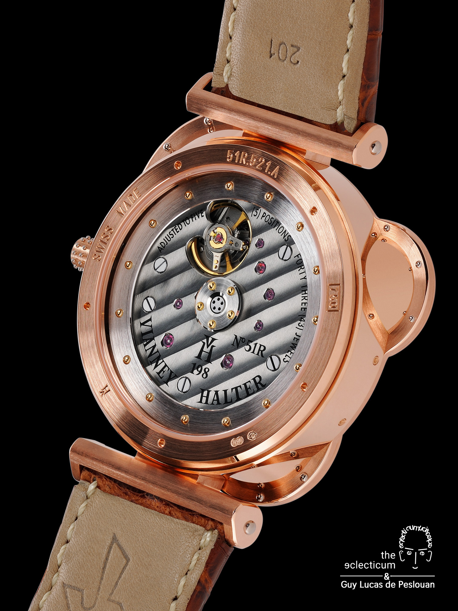 Vianney Halter Antiqua Perpetual Calendar steampunk inhouse movement Guy Lucas de Peslouan